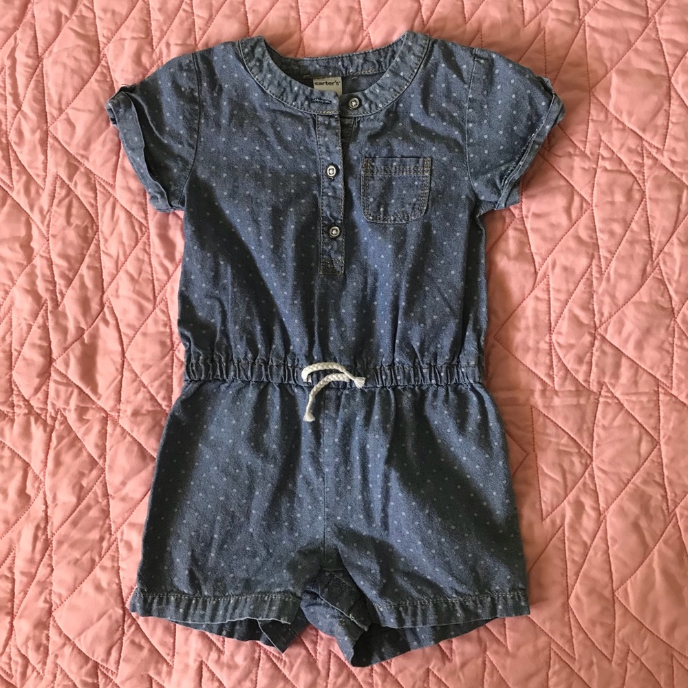 Denim Romper